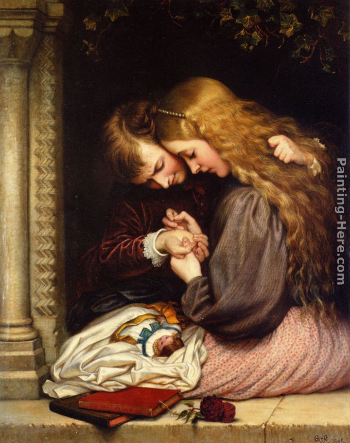 The Thorn painting - Charles West Cope The Thorn art painting